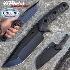 Wander Tactical - Haast Eagle 2.0 - Dark Washed Compound & Black Micarta - cuchillo