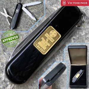 Victorinox - Classic 58mm con lingote de oro de 1g - COLECCION PRIVADA - navaja multiusos