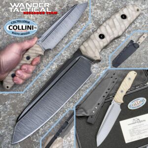Wander Tactical - Mistral XL - Raw D2 & G10 Desert - Edición Limitada - cuchillo artesanal