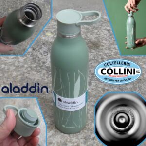 Aladdin - Botella de agua de acero inoxidable CityLoop Thermovac 0,6 l