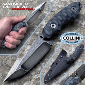 Wander Tactical - Barracuda Compound - Raw & Black Micarta - cuchillo hecho a mano
