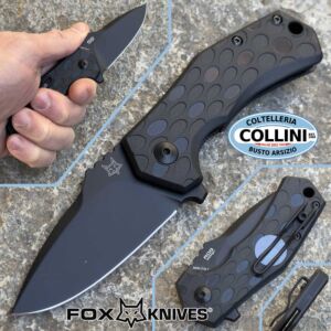 Fox - Italico Drop - FX-540B - Black Top Shield N690Co & Black FRN - navaja