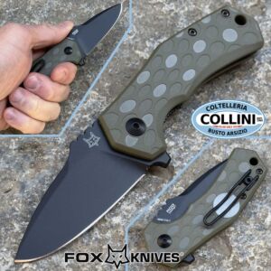 Fox - Italico Drop - FX-540OD - Black Top Shield N690Co & OD Green FRN - navaja