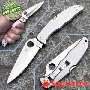 Spyderco - Endura 4 Stainless Steel Plain Edge - C10P - COLECCIÓN PRIVADA - cuchillo