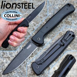Lionsteel - Skinny Aluminio - Negro y OldBlack MagnaCut - SK01A BB - cuchillo
