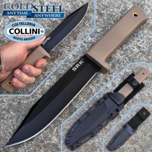 Cold Steel - SRK - Survival Rescue Knife - Black & Tan - 49LCKZ-DTBK - cuchillo