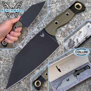 Benchmade - Station Kitchen Knife - DLC CPM-154CM & G10 con Fibra de Carbono - 4010BK-01 - cuchillo de cocina