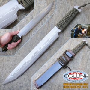 Takeshi Saji - 300 Mikaduki cuchillo verde - Cuchillo Artisan