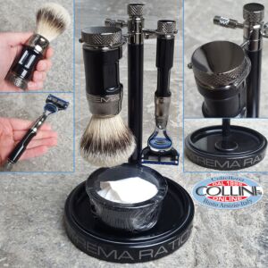 ExtremaRatio - set de afeitar - shaving kit - cepillo y la maquinilla de afeitar