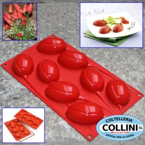Silikomart - Molde de silicona tulipanes 8 porciones