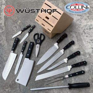 Wusthof Germany - bloque 12 piezas haya forjado - 1090171201 - cuchillo de cocina
