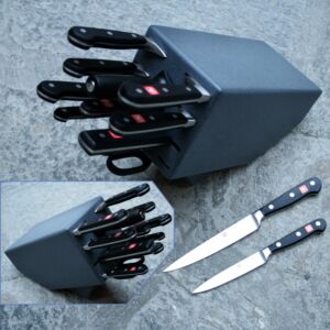 Wusthof Alemania - Bloque de cuchillos 12 piezas - Antracita 9848