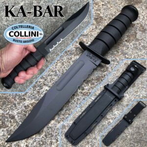 Ka-Bar - Black Fighting Knife - 02-1214 - Kydex Sheath - cuchillo