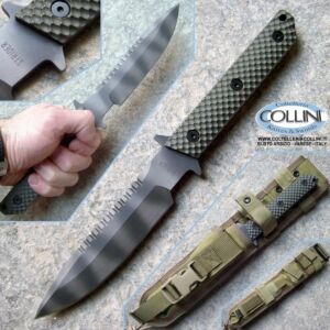 Strider Knives - MT Tactical Fixed Serrated Blade Green G10 - coltello
