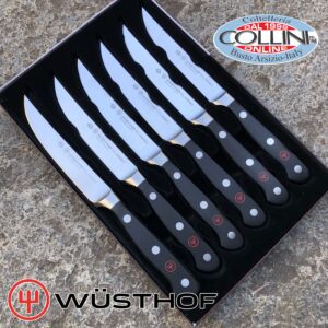 Wusthof Germany - Cuchillos de carne forjados 6 piezas - 160601 - cuchillos de mesa