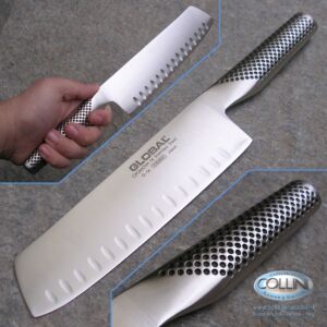 Global knives - G81 - Cuchillo para verduras estriado 18cm - cuchillo de cocina - ex g56