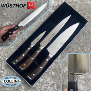 Wusthof Alemania - Ikon - Juego de cuchillos - 3 piezas - 9600 - cuchillo de cocina