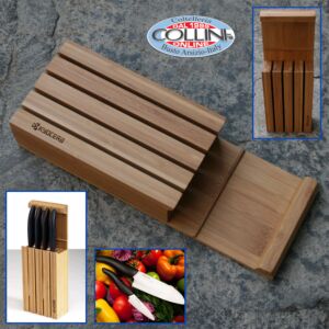 Kyocera - Bloque de bambú para cuchillos de cerámica - 4 lugares - KBLOCK4