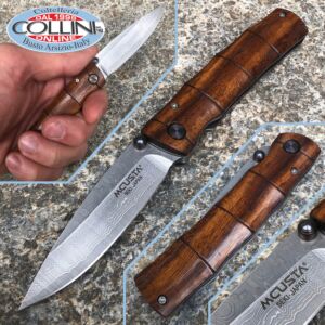Mcusta - Take knife VG10 Damascus - Shinra Serie - Iron Wood - MC-0074DI - cuchillo
