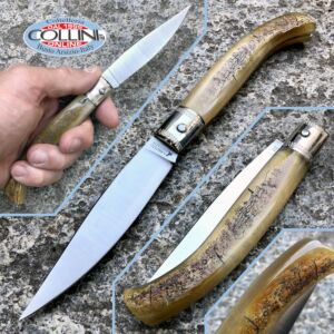 Conaz Consigli Scarperia - Cuchillo pattada Brotzu cuerno de carnero crudo - 53037 - 22cm - cuchillo
