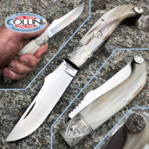 Conaz Consigli Scarperia - Cuchillo Fiorentino Grabado Silver Cattle 50017 - cuchillo