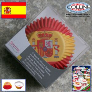 Städter - Sep bandera tazas de papel para muffins con motivos - España