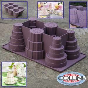Lurch - molde de silicona para el 6 de mini pastel de bodas