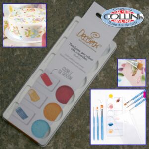 Decora - Cake- painting palette for color with lid