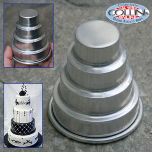 Decora - Molde de aluminio para la mini torta de pan - 4 plantas