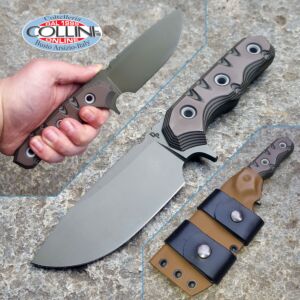 Wander Tactical - Lynx - Titanium GunKote & Chocolate G10 - Cuchillo de encargo