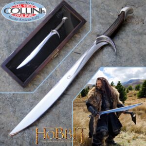 El Hobbit - Miniatura de la espada de Thorin - cartas abiertas - NN1204 - producto oficial