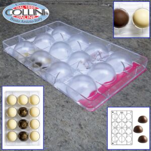 Made in Italy - Esferas molde medio de policarbonato piezas 16 - pastelería