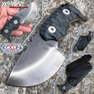 Wander Tactical - Tryceratops Iron Washed and Black Micarta - cuchillo personalizado