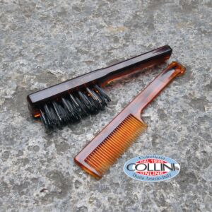 Dr. K Soap Company - Set de cepillo para barba y peine para bigote