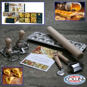  Made in Italy - Ravioli y tortellini Starter Set - En cuadernillo de regalo con las instrucciones de las herramientas del sistema