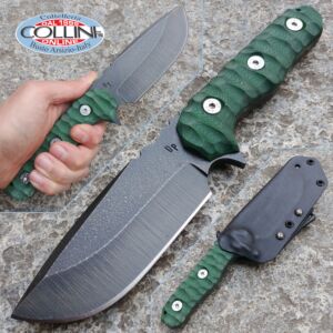 Wander Tactical - Lynx - Raw & Green Micarta - cuchillo custom