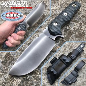 Wander Tactical - Lynx Black Blood y Desert Micarta - cuchillo personalizado