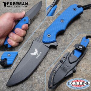 Freeman Outdoor Gear - 3,25" Campo cuchillo Cobalt 451 - G10 Blue - Coltello