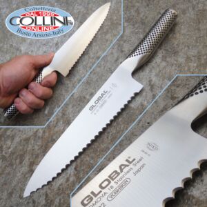 Global knives - G22 - Cuchillo de pan - 20cm - cuchillo de cocina para pan - DESCONTINUADO