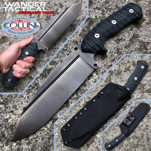 Wander Tactical - Smilodon Iron Washed and Black Micarta - cuchillo