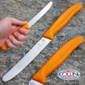 Victorinox - naranja - cuchillo de mesa redonda del dedo del pie - cuchillo de cocina
