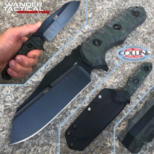 Wander Tactical - Mistral - Black & G10 Dark Green - cuchillo personalizado