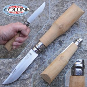 Opinel - n.8 - Hobby madera de olivo - Hoja de acero inoxidable - Cuchillo