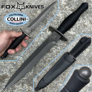 Fox - Fairbairn Sykes Fighting Knife - Aluminio PVD Negro - FX-592 - cuchillo