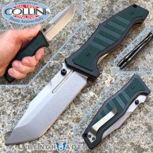 Benchmade - Vicar 757 Liner Lock Knife Green/Black G-10 - cuchillo