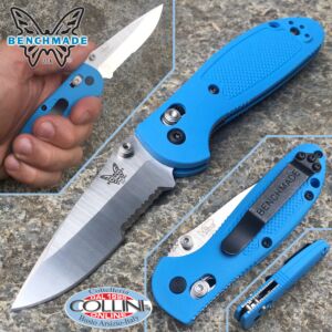 Benchmade - Pardue Mini Griptilian - Drop - Azul - 556BLU - cuchillo plegable