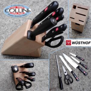 Wusthof Germany - Gourmet - Bloque de cuchillos de 6 piezas - Haya - 1095070601 - cuchillos de cocina