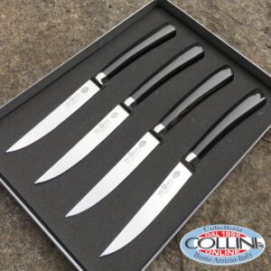 Del Ben - Set 4 cuchillos con mango de costes en la punta del cuerno - cuchillos de mesa