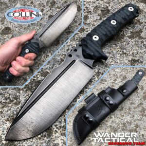 Wander Tactical - Uro knife - Raw Finish - Black micarta - cuchillo