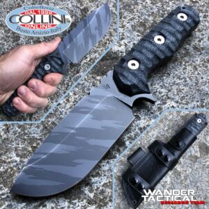 Wander Tactical - Lynx Knife - Ice Brush Tiger & Black Micarta - cuchillo personalizado